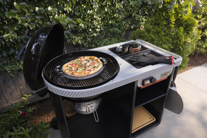 Weber Performer Premium product in gebruik