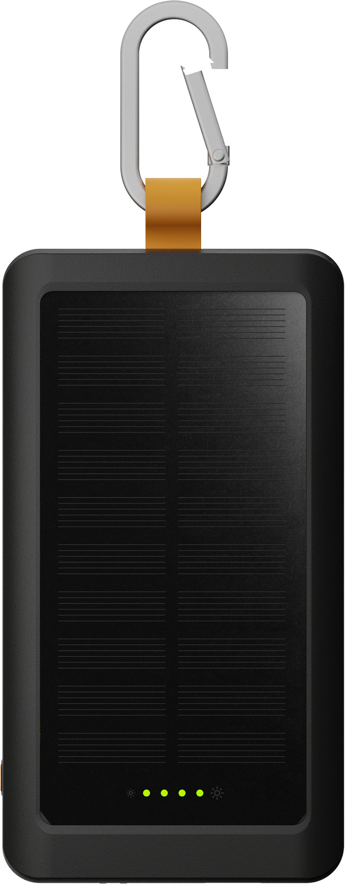 Xtorm 20W Go2 Power Bank 10.000 mAh Solar & Light Zwart bovenkant