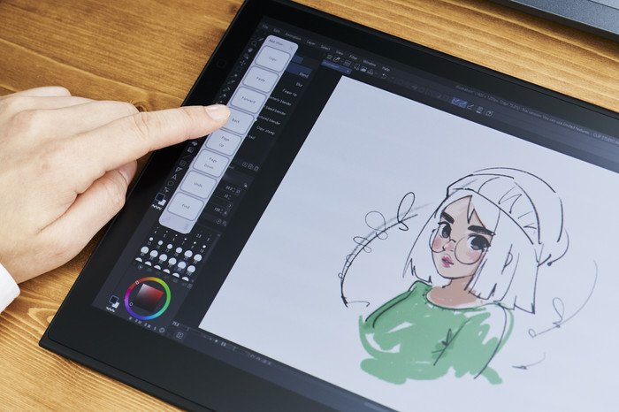 Wacom Movink 13 product in gebruik