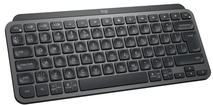 Logitech MX Keys Mini Wireless AZERTY Graphite + Logitech MX Anywhere 3S Compact Black front