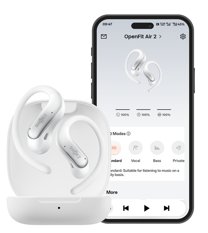 Shokz OpenFit Air 2 Wit visual leverancier