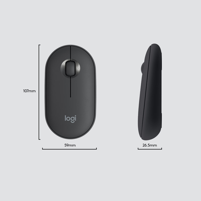 Logitech MK470 Slim Draadloos Toetsenbord en Muis Grijs QWERTY null