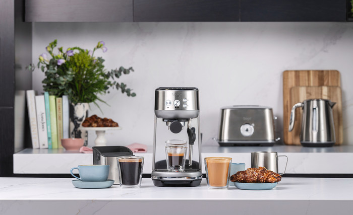 Sage the Bambino Stainless Steel product in gebruik