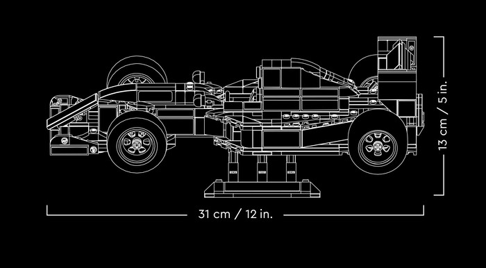 LEGO Icons Williams Racing FW14B en Nigel Mansell 10353 detail