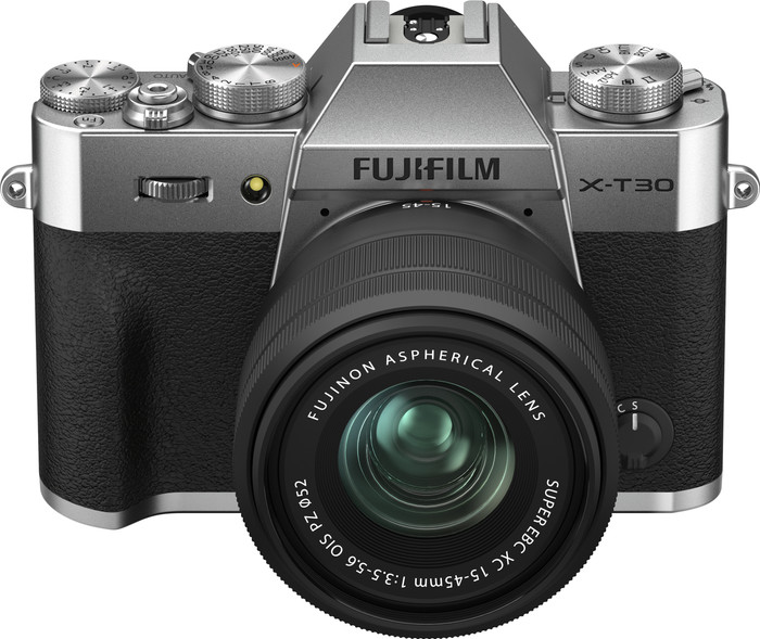 Fujifilm X-T30 II Body Silver + 15-45mm f/3.5-5.6 top