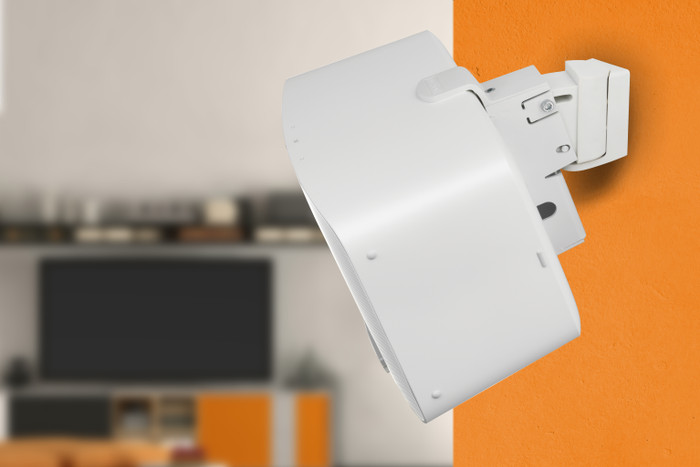Flexson muurbeugel Sonos Five Wit product in gebruik