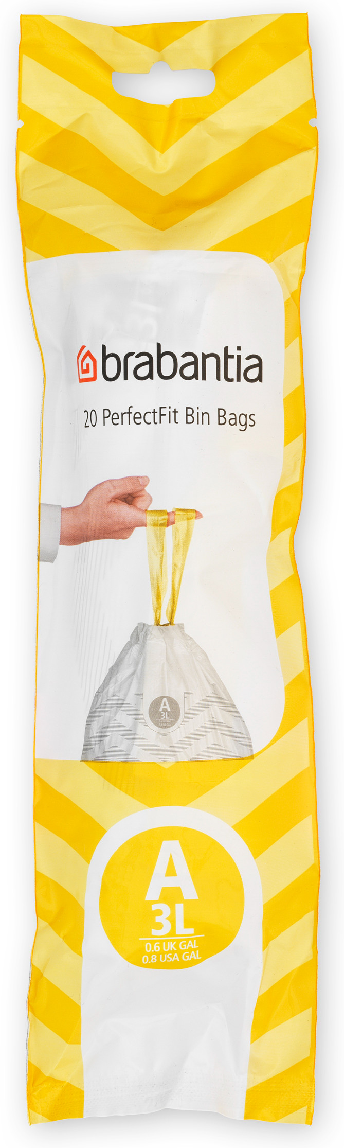 Brabantia Sacs Poubelle Code A - 3 Litres (120 pièces) avant