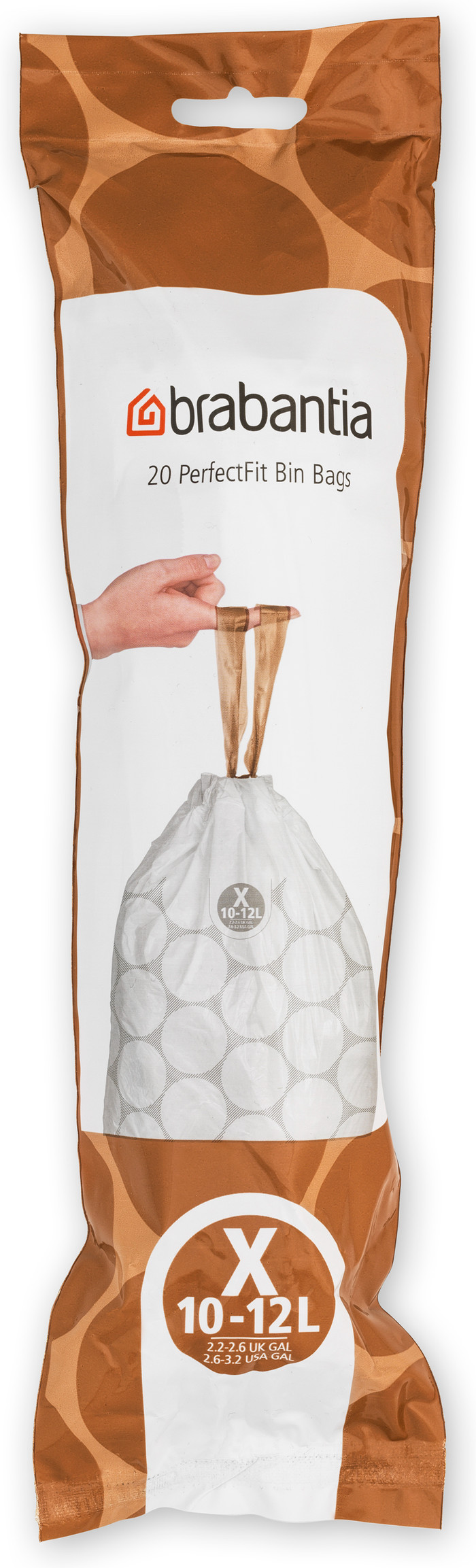 Brabantia Sacs Poubelle Code X - 10-12 Litres (200 pièces) avant