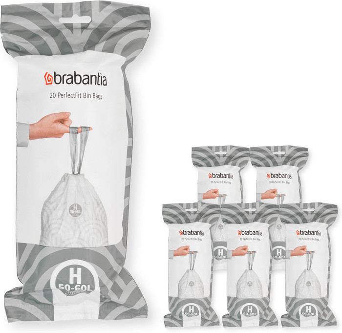 Brabantia Trash Bag Code H - 50-60L (120 units) Main Image