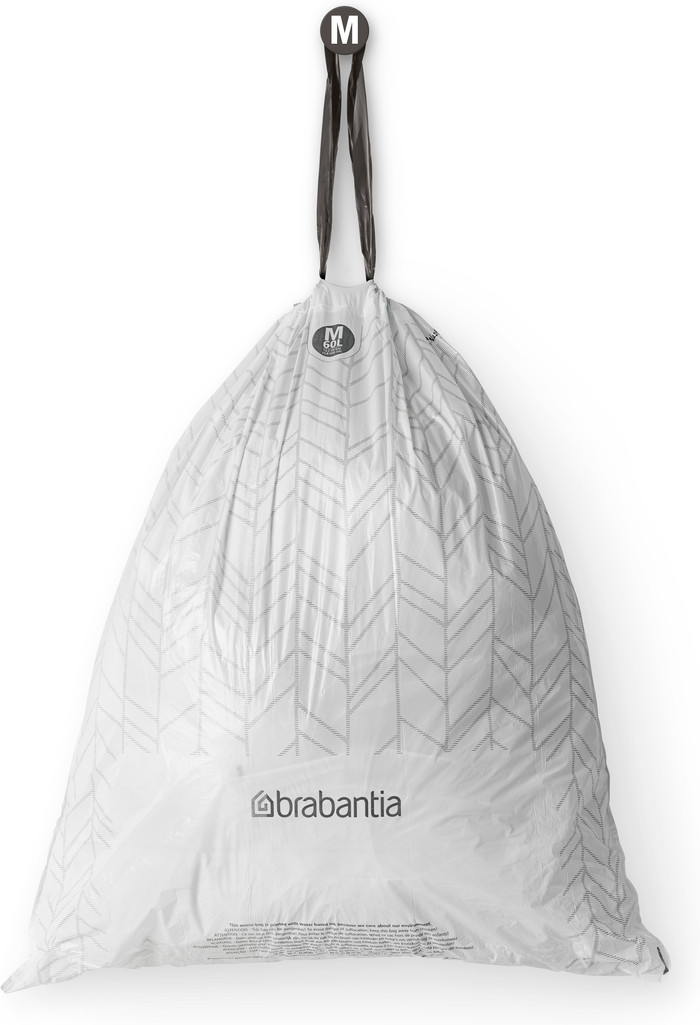 Brabantia Bo Pedal Bin 60 Liter Rvs Fingerprint proof + Vuilniszakken (120 stuks) product in gebruik
