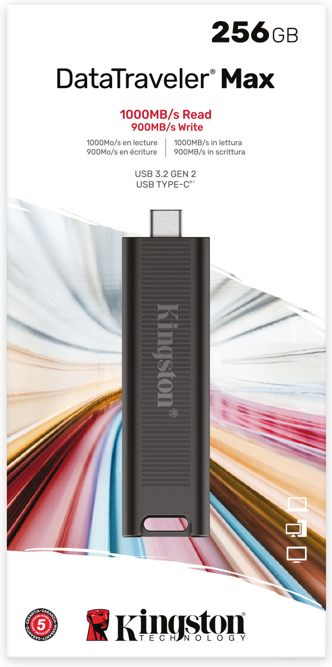 Kingston DataTraveler Max 256GB product in use