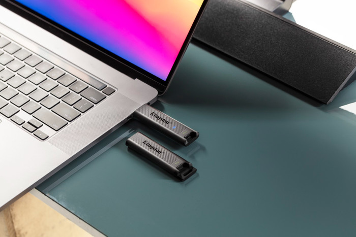 Kingston DataTraveler Max 256GB product in use