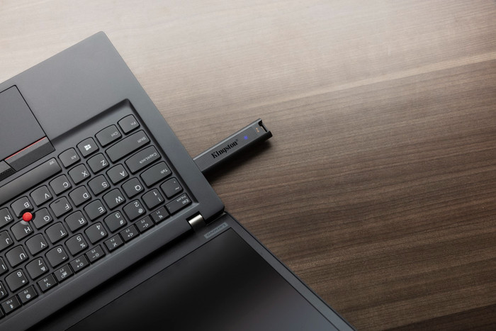 Kingston DataTraveler Max 256GB product in use