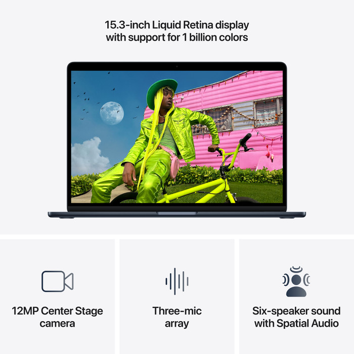 Apple MacBook Air 15 inches M5 (10 Core CPU/10 Core GPU) 24GB/1TB Midnight QWERTY visual supplier