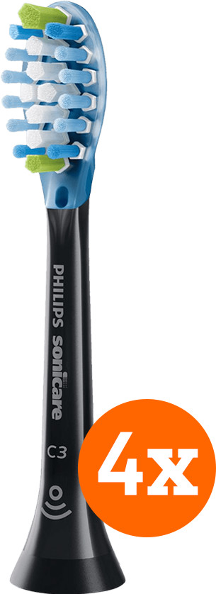 Philips Sonicare Premium Plaque Defense Zwart (8 stuks) voorkant