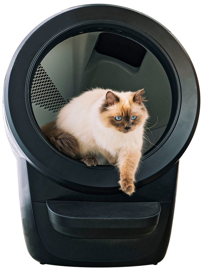 Whisker litter robot 4 Zwart product in gebruik