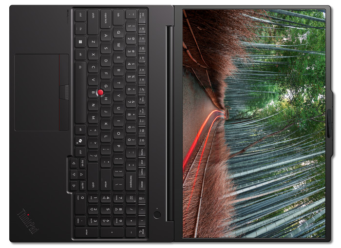 Lenovo ThinkPad P16s Gen 5 (AMD) Copilot+ PC - 21XG002FMH OLED QWERTY bovenkant