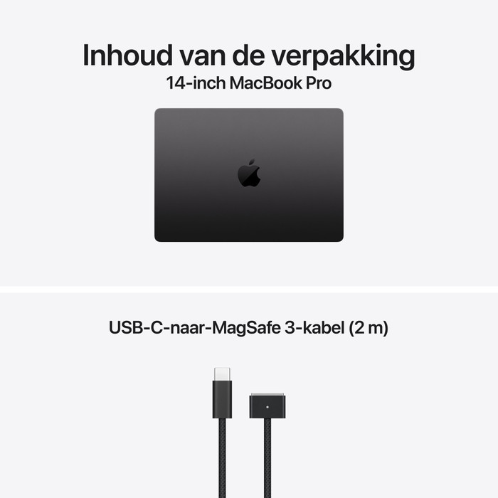 Apple MacBook Pro 14 inch M6 24GB / 1TB Zwart QWERTY visual leverancier