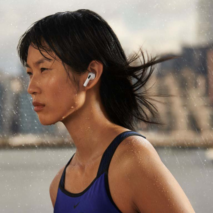 Apple AirPods 3 met Magsafe draadloze oplaadcase product in gebruik