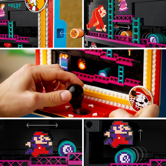 LEGO Super Mario Donkey Kong Arcadekast 72051 detail