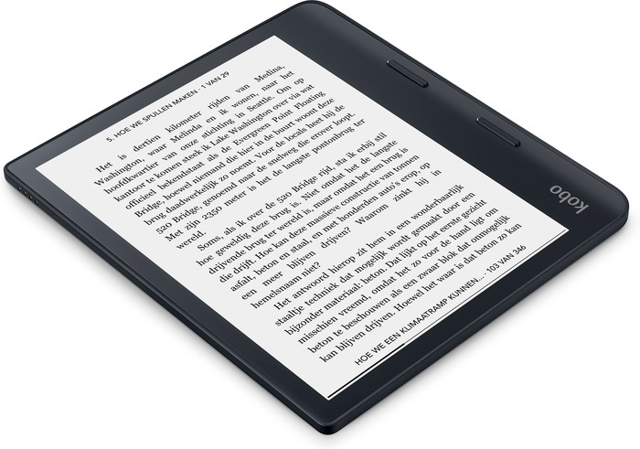 Kobo Sage + Kobo Sleep Cover Zwart onderkant