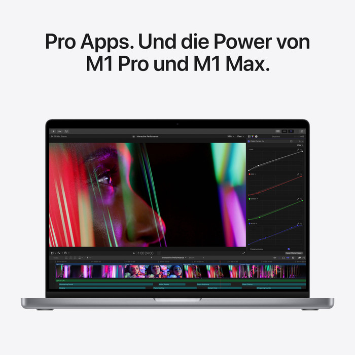 Apple MacBook Pro 14" (2021) M1 Max (10-Core-CPU/24-Core-GPU) 64GB/4TB Space Grau QWERTZ visueller lieferant