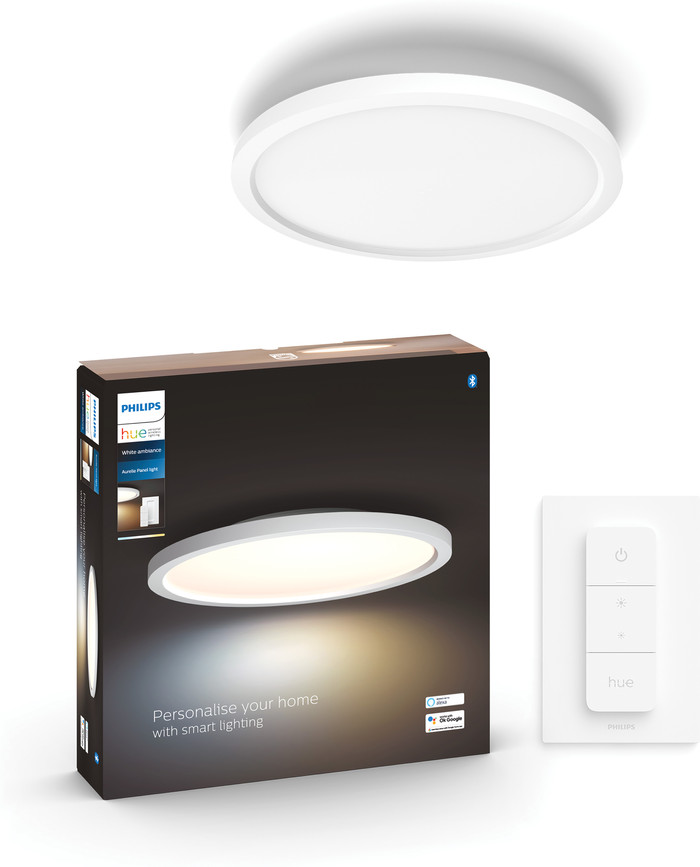Philips Hue Aurelle plafondlamp White Ambiance rond verpakking