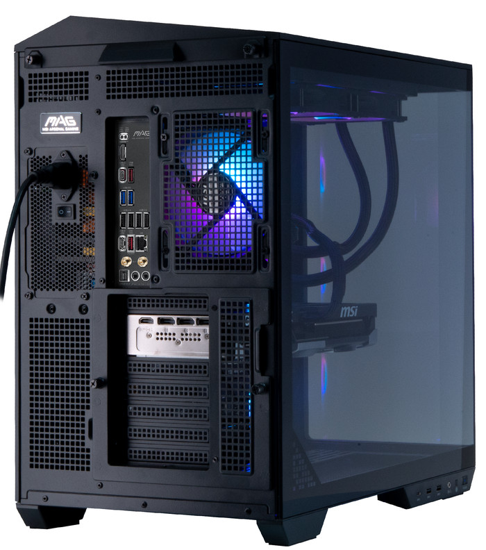Cobalt x Powered by MSI - Tier 3 - RTX 5080 - Ryzen 7 9800X3D - 32GB - 2TB SSD achterkant