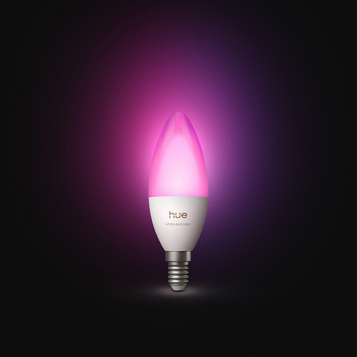 Philips Hue Kaarslamp White and Color E14 Duo Pack voorkant