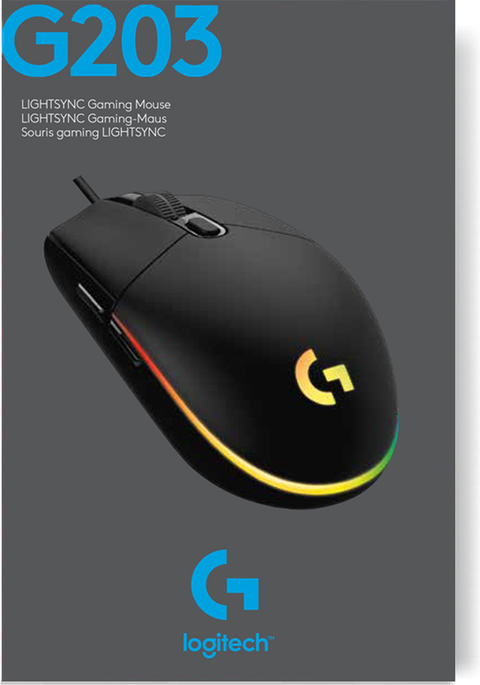Logitech G203 Lightsync Gaming Muis Zwart null