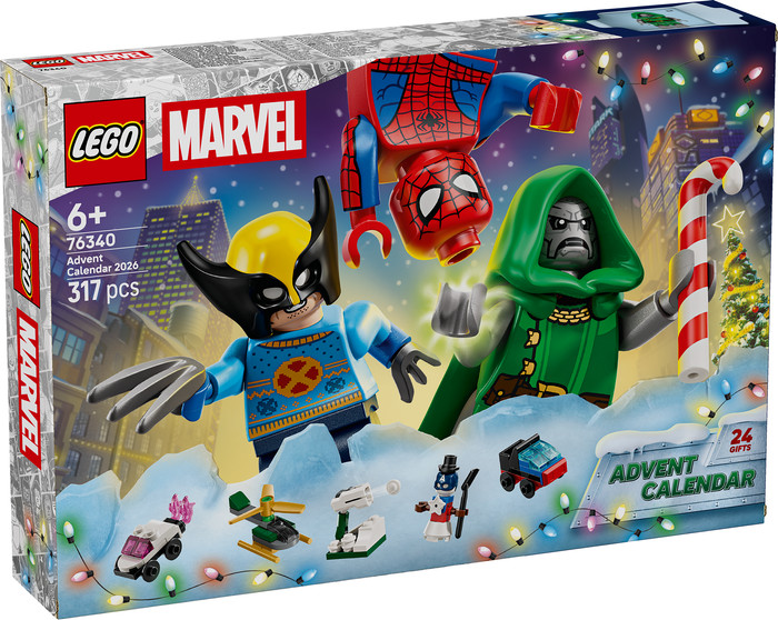 LEGO Marvel Adventskalender 2026 76340 verpakking