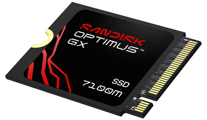 SANDISK Optimus GX 7100M 2TB NVMe SSD voorkant