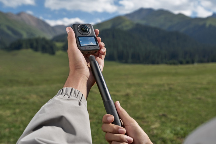 DJI Osmo 360 II Adventure Combo product in gebruik