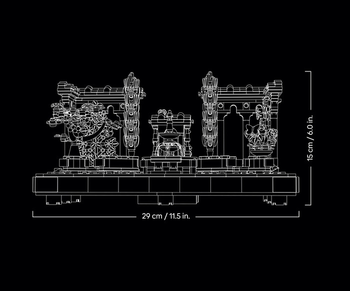LEGO Icons Fountain Garden 10359 detail