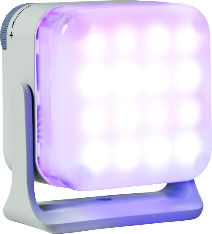 Nanlite Pico LED Mini Pocket Light Mint Blue product in gebruik