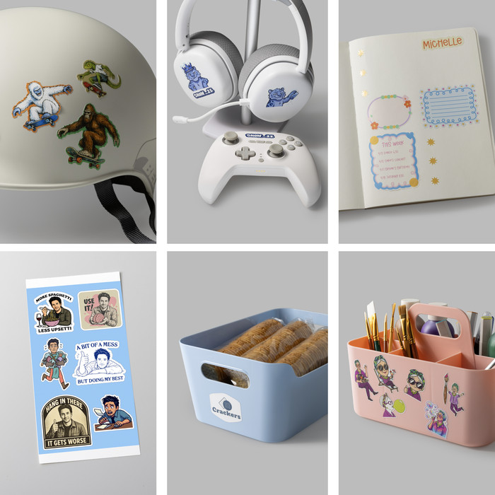 Cricut Fotopakket voor StickerPix Print + Cut product in gebruik