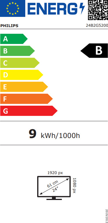 Philips B2 24B2G5200/00 energielabel