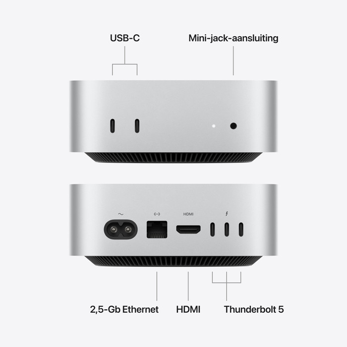 Apple Mac mini (2026) M5 Pro (15 CPU / 16 GPU) 24GB/512GB visual leverancier