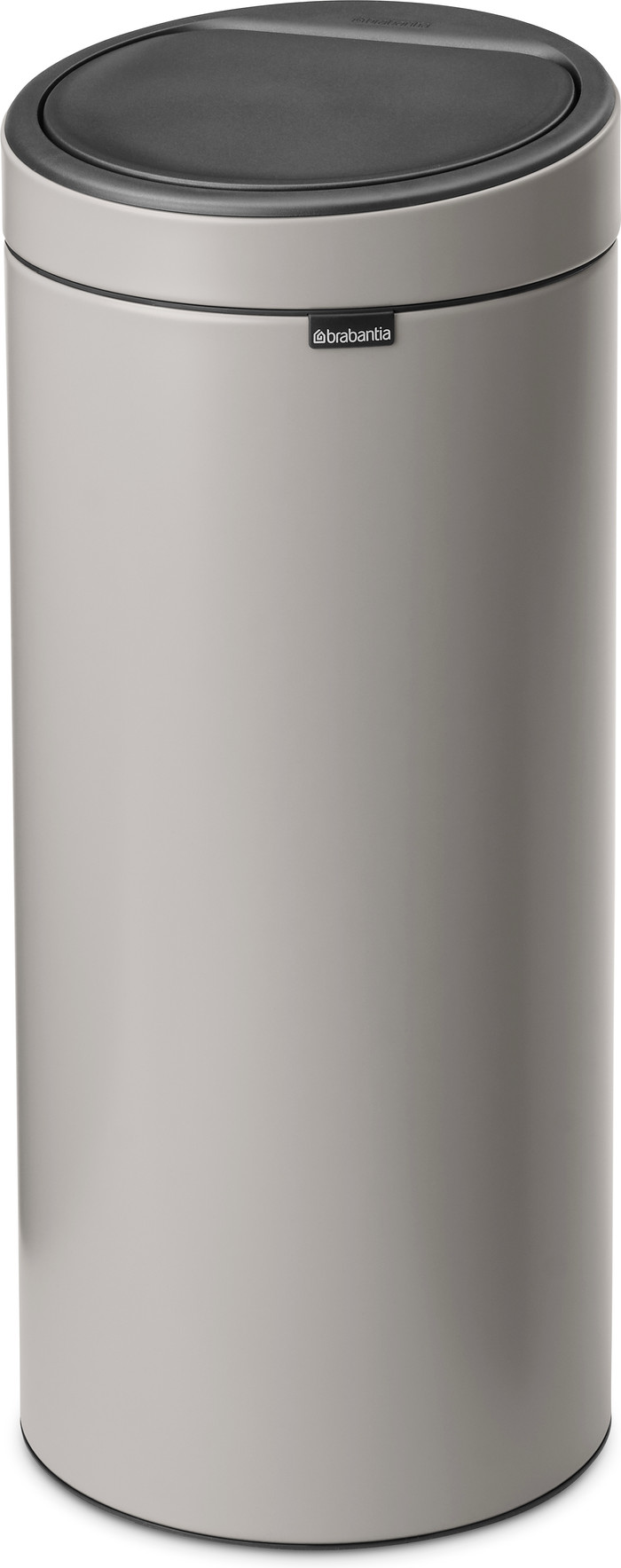 Brabantia Touch Bin 30 Liter Soft Grey achterkant