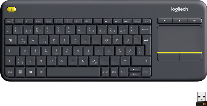 Logitech K400 Plus Wireless Touch Zwart QWERTY Main Image