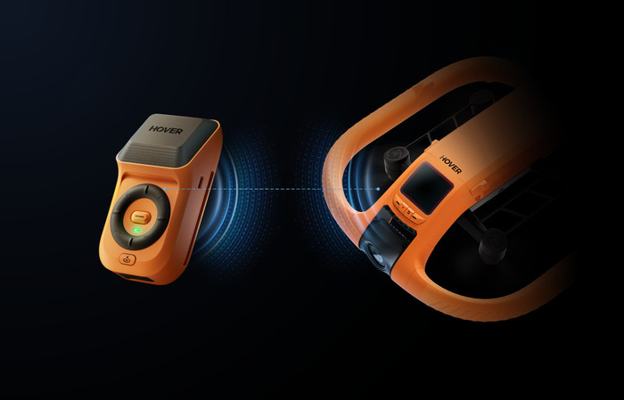 HOVERAir Aqua Basic Combo product in gebruik