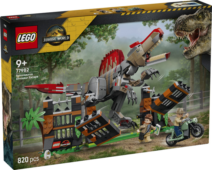 LEGO Jurassic World Spinosaurus ontsnapping 77982 verpakking