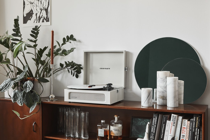 Crosley Voyager Dune product in use