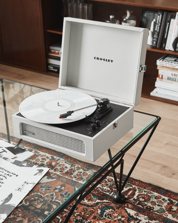 Crosley Voyager Dune product in use