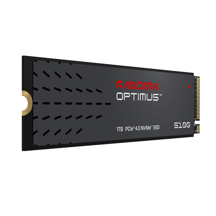 SANDISK Optimus 5100 1TB NVMe SSD rechterkant