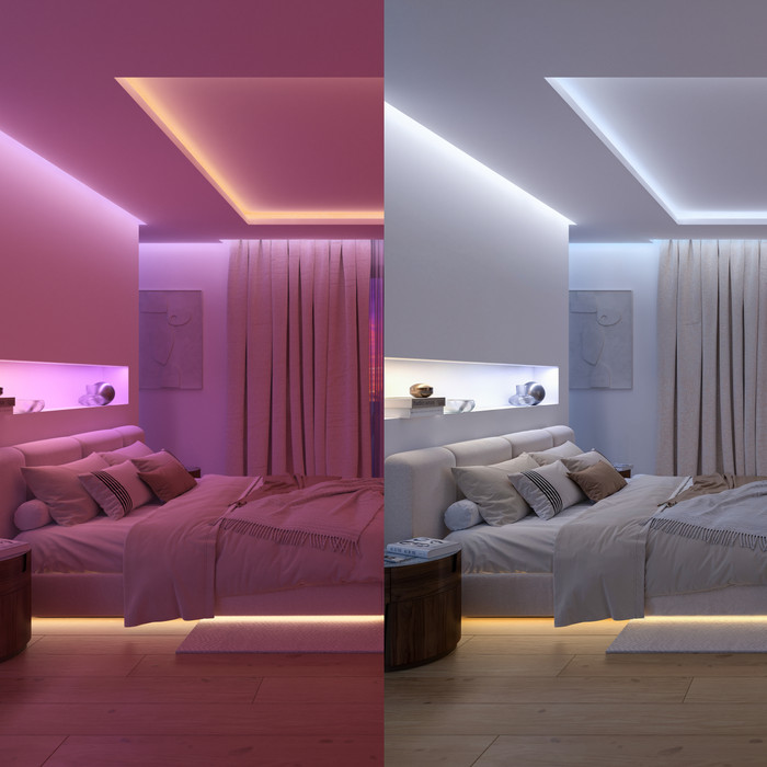 Philips Hue Flux LED Strip 2 meter Verlengstrip product in gebruik