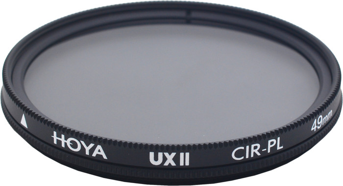 Hoya UX Polarisatiefilter II 49mm bovenkant