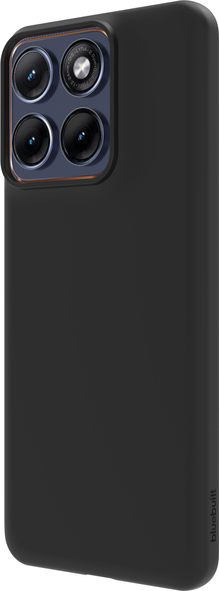 BlueBuilt Motorola Edge 70 Fusion Back Cover Zwart achterkant