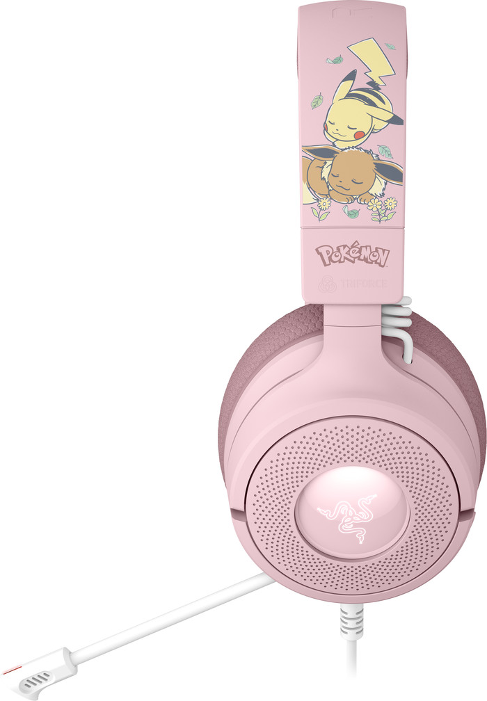 Razer Kraken V4 X Bedrade Gaming Headset - Pokémon Pikachu/Eevee Edition linkerkant