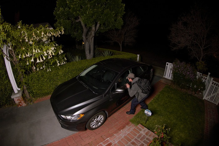 Ring Spotlight Camera Pro 2nd Generation Wired White product in use